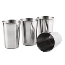 Load image into Gallery viewer, 1 Set of 4 Stainless Steel Camping Cup Mug Drinking Coffee Tea Water Beer Mug With Case Ideal For BBQ Holiday Picnic Party