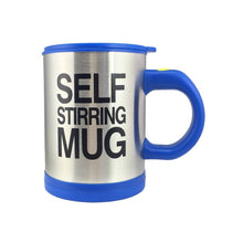 Load image into Gallery viewer, Creative Coffee Mug 400ml /13.5oz Stainless Steel Surface Cup with Lid Lazy Automatic Self Stirring Mug for Travel Office Home