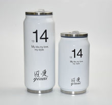 Load image into Gallery viewer, Creative Stainless Steel Thermos Cup Mini Bottle Vacuum Flask Straw Coffee Thermal Thermoses Cans Cups Thermocup Mug KL 3071