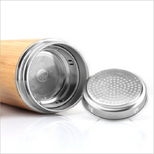 Load image into Gallery viewer, Stainless Steel Thermos Bottle For Water Coffee Mug Vacuum Flask Straight Cup Cover Bamboo Water Bottles For Travel Car gift
