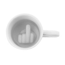 Load image into Gallery viewer, Creative White Middle Finger Style Cup Novelty Mixing Coffee Milk Cup Funny Ceramic Mug Enough Capacity Water Cup Drop Shipping
