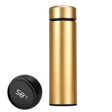 Load image into Gallery viewer, Double Wall Insulated Vacuum Flask Smart Stainless Steel Water Thermal Bottle With LCD Touch Screen Waterproof Coffee Travel Mug

