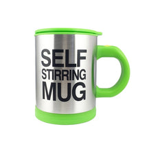Load image into Gallery viewer, Creative Coffee Mug 400ml /13.5oz Stainless Steel Surface Cup with Lid Lazy Automatic Self Stirring Mug for Travel Office Home
