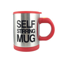 Load image into Gallery viewer, Creative Coffee Mug 400ml /13.5oz Stainless Steel Surface Cup with Lid Lazy Automatic Self Stirring Mug for Travel Office Home
