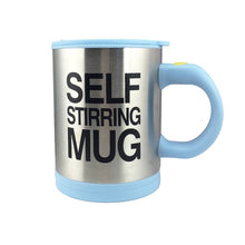 Load image into Gallery viewer, Creative Coffee Mug 400ml /13.5oz Stainless Steel Surface Cup with Lid Lazy Automatic Self Stirring Mug for Travel Office Home
