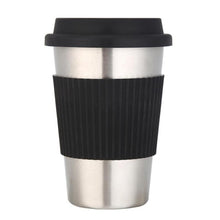 Load image into Gallery viewer, 500mL Stainless Steel Water Cup Non-Slip Coffee Mug Insulated Travel Mug Double Wall Vacuum Insulated Tumbler Wide Mouth Tea Cup

