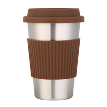 Load image into Gallery viewer, 500mL Stainless Steel Water Cup Non-Slip Coffee Mug Insulated Travel Mug Double Wall Vacuum Insulated Tumbler Wide Mouth Tea Cup
