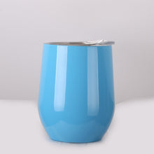 Load image into Gallery viewer, 1PCS Wine Cups Vacuum Custom U-shaped Egg Shell Cup 12oz Cup Multicolor Stainess Steel Vacuum Beer Mug Termos Tumbler Thermos 5
