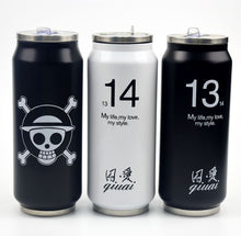 Load image into Gallery viewer, Creative Stainless Steel Thermos Cup Mini Bottle Vacuum Flask Straw Coffee Thermal Thermoses Cans Cups Thermocup Mug KL 3071
